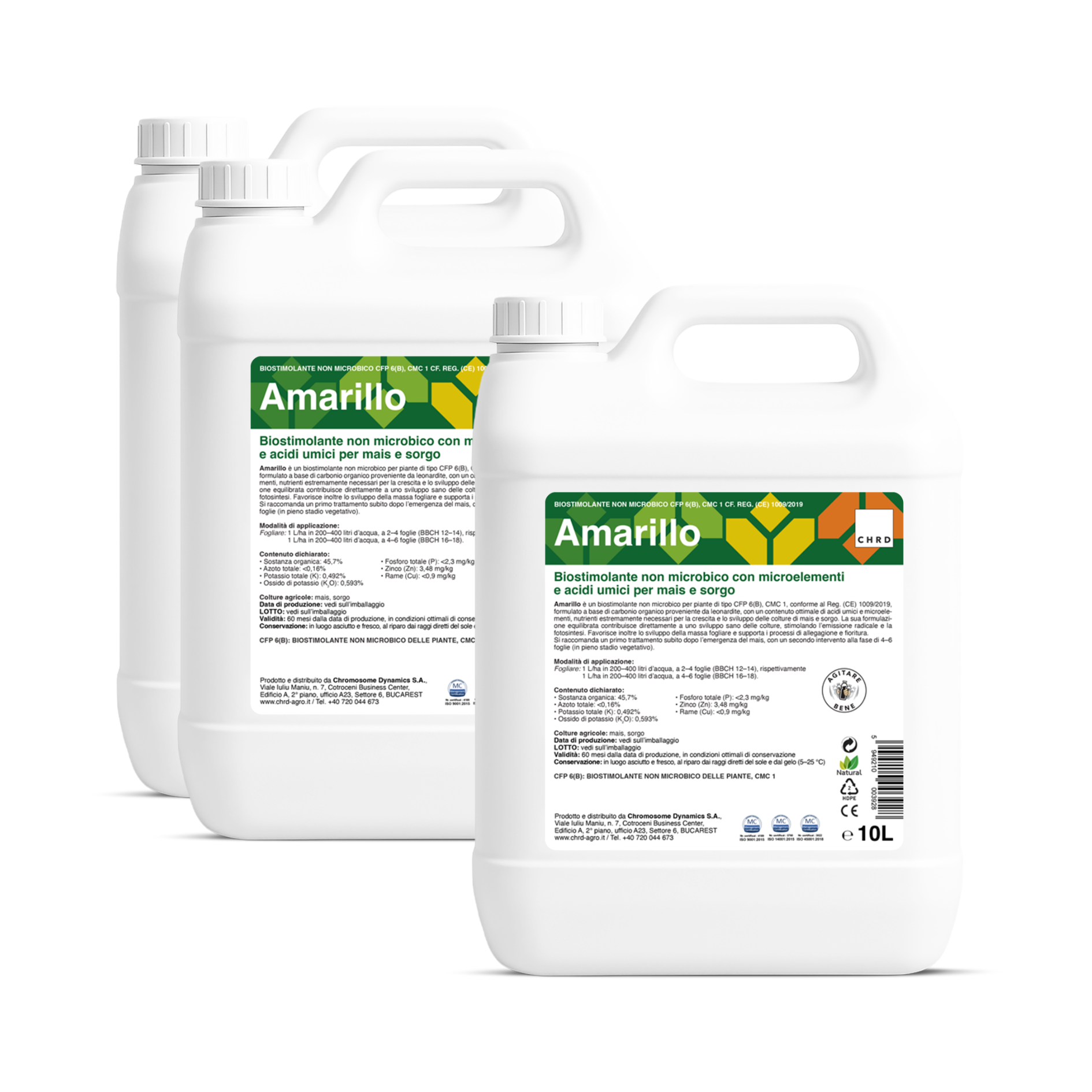 (2+1 GRATIS) AMARILLO, Biostimolante non microbico per le colture di mais e sorgo