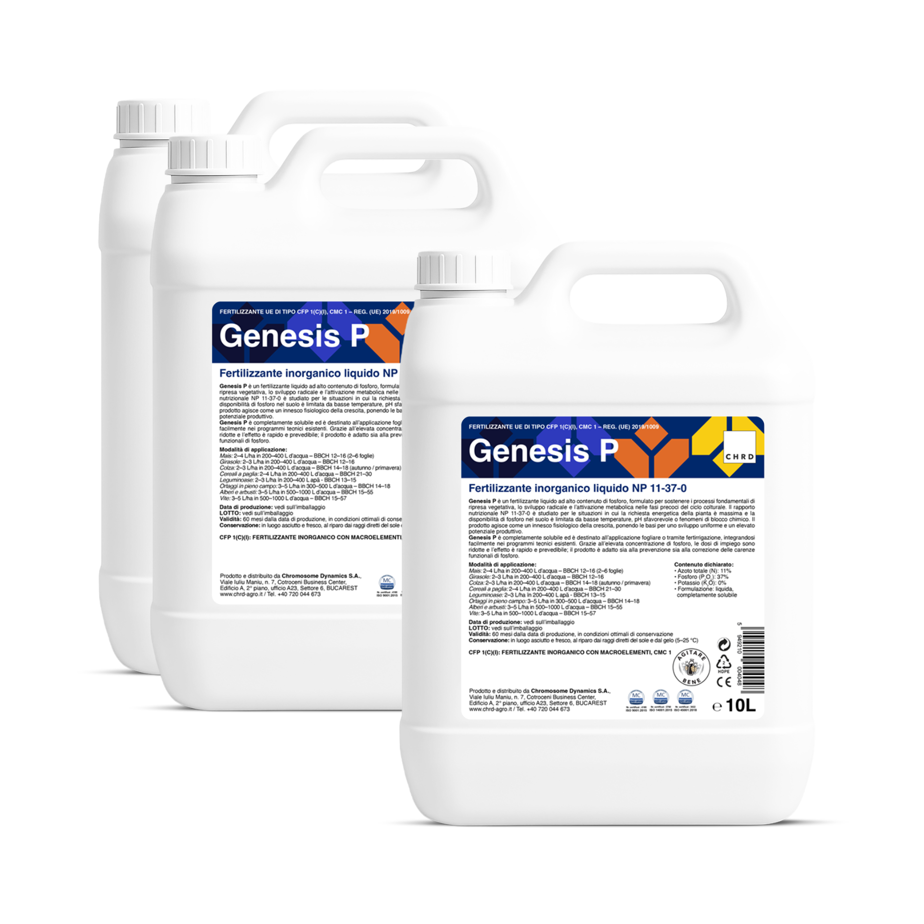 (2+1 GRATIS) GENESIS P, Fertilizzante liquido NP 11-37-0